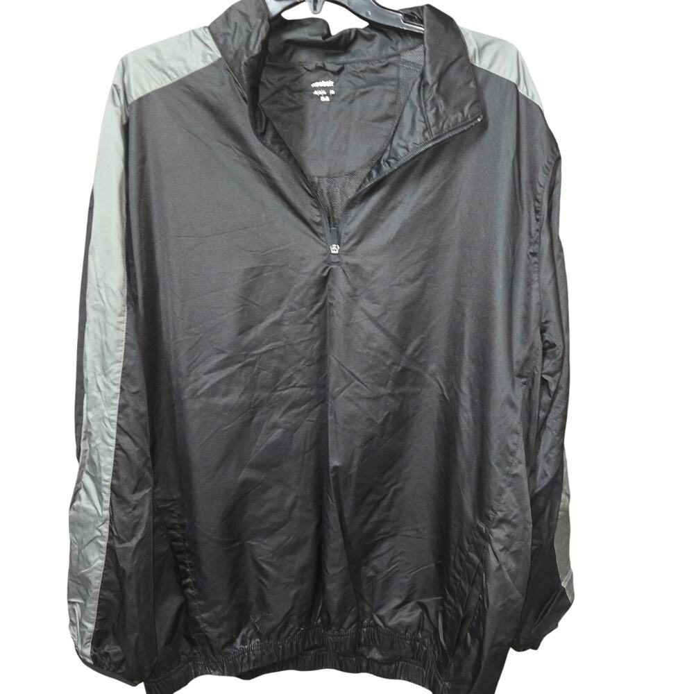 Reebok Windbreaker Jacket Mens 2XLT 1/4 Zip Lightweight Big Tall